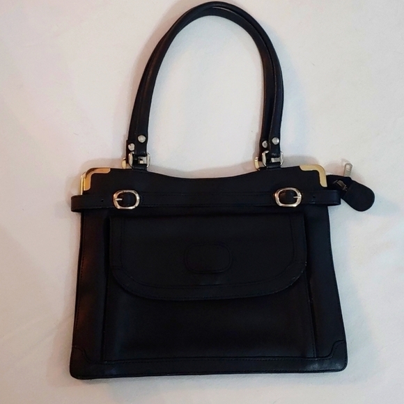 𝅺VINTAGE Black Handbag - Picture 1 of 9